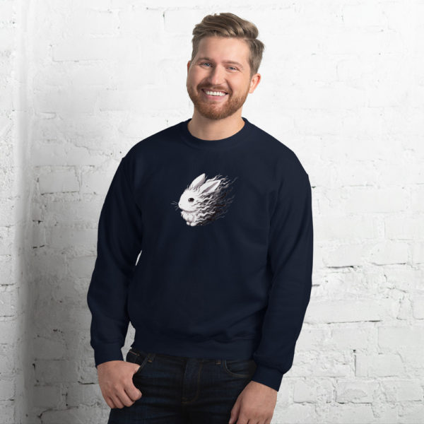 Men's Sweatshirt - Ghost Bunny