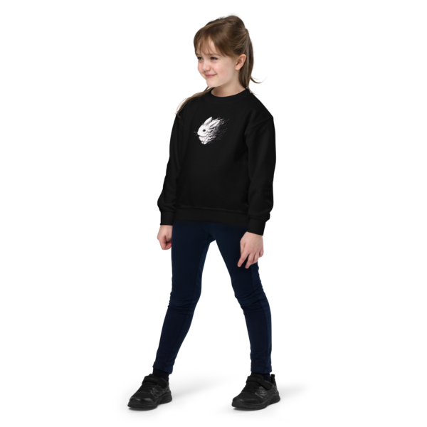 Youth Girl's crewneck sweatshirt - Ghost Bunny