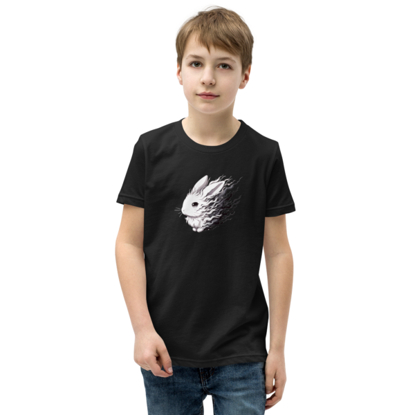 Youth Boy's Short Sleeve T-Shirt - Ghost Bunny