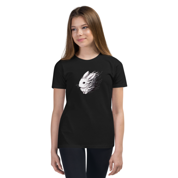 Youth Girl's Short Sleeve T-Shirt - Ghost Bunny